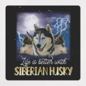 Het leven is beter met een Siberische man. Labels (Design 1)
