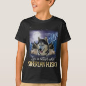 Het leven is beter met een Siberische man. T-shirt (Voorkant)