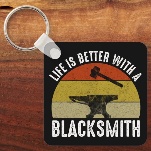 Het leven is beter met een smid sleutelhanger (Voorkant)