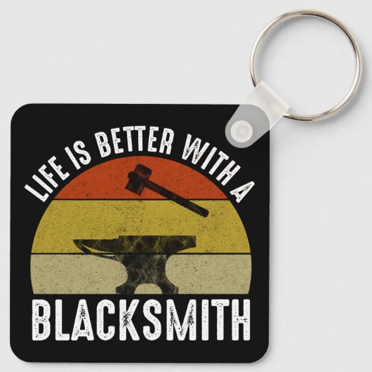 Het leven is beter met een smid sleutelhanger (Achterkant)