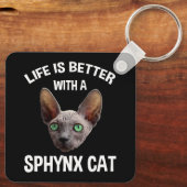 Het leven is beter met een snuitje sleutelhanger (Achterkant)