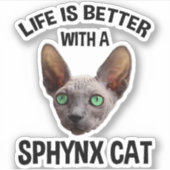 Het leven is beter met een snuitje sticker (Voorkant)