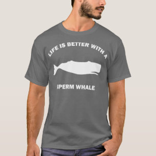 Het leven is beter met een snuitwalvis t-shirt