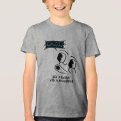 "Het leven is beter met een soundtrack" Tri-Blend Shirt (Voorkant)