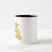 Het leven is beter met een Sphynx Cat T-shirt Tweekleurige Koffiemok (Center)