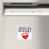 Het leven is beter met een springer spaniël magneet (Insitu (Vaatwasser))