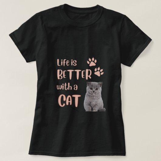 Het leven is beter met een T-shirt (Design voorkant)