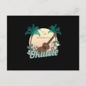 Het leven is beter met een ukulele akoestisch cade briefkaart (Voorkant)