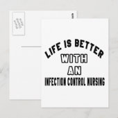 Het leven is beter met een verpleegkundige die de  briefkaart (Voorkant / Achterkant)