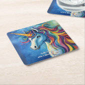 Het leven is beter met een vleugje magie. kartonnen onderzetters (Schuin)