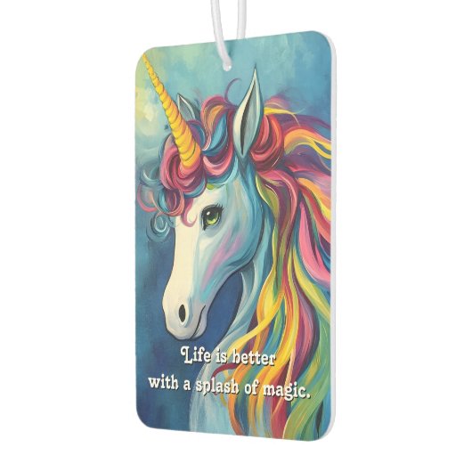 Het leven is beter met een vleugje magie. luchtverfrisser (Links)