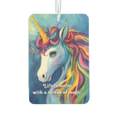 Het leven is beter met een vleugje magie. luchtverfrisser (Achterkant)