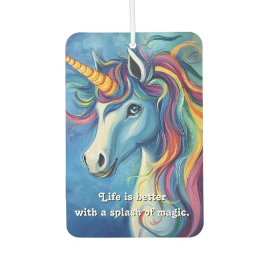 Het leven is beter met een vleugje magie. luchtverfrisser (Voorkant)