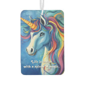 Het leven is beter met een vleugje magie. luchtverfrisser (Achterkant)