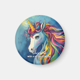 Het leven is beter met een vleugje magie. magneet