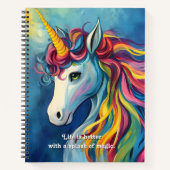 Het leven is beter met een vleugje magie. notitieboek (Voorkant)