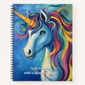 Het leven is beter met een vleugje magie. notitieboek (Voorkant)