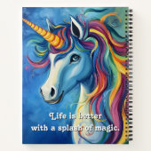 Het leven is beter met een vleugje magie. notitieboek (Achterkant)