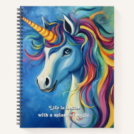 Het leven is beter met een vleugje magie. notitieboek