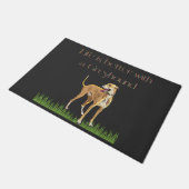 "Het leven is beter met een windhond". Deurmat (Schuin)