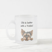Het leven is beter met een Yorkie Matglas Koffiemok (Links)