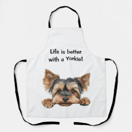 Het leven is beter met een Yorkie Schort