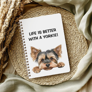 Het leven is beter met een yorkie w peking yorkie notitieboek