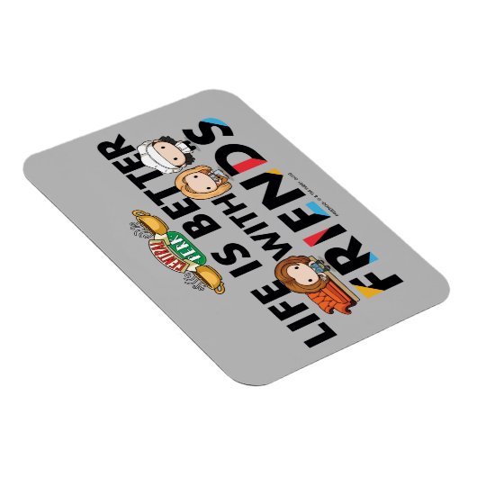 Het leven is beter met FRIENDS™ Chibi Art Magneet (Rechterzijde)