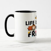 Het leven is beter met FRIENDS™ Chibi Art Mok (Links)