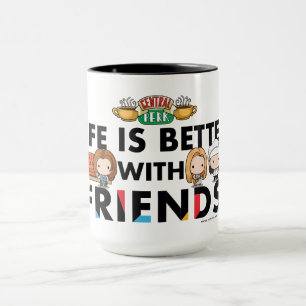 Het leven is beter met FRIENDS™ Chibi Art Mok