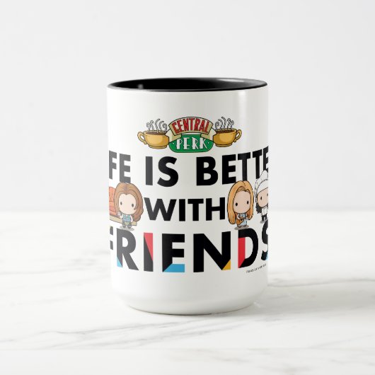 Het leven is beter met FRIENDS™ Chibi Art Mok (Midden)