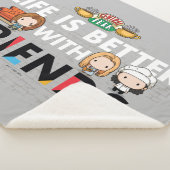Het leven is beter met FRIENDS™ Chibi Art Sherpa Deken (3/4)