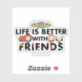 Het leven is beter met FRIENDS™ Chibi Art Sticker (Vel)
