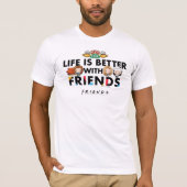 Het leven is beter met FRIENDS™ Chibi Art T-shirt (Voorkant)