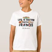 Het leven is beter met FRIENDS™ Chibi Art T-shirt (Voorkant)