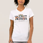 Het leven is beter met FRIENDS™ Chibi Art T-shirt (Voorkant)