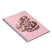 Het leven is beter met gehakt koffie notitieboek (Rechterzijde)