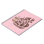 Het leven is beter met gehakt koffie notitieboek (Linkerzijde)