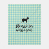 Het leven is beter met geprijsde geitenstapel fleece deken (Voorkant)