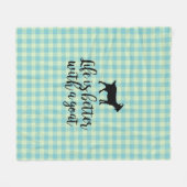 Het leven is beter met geprijsde geitenstapel fleece deken (Voorkant (Horizontaal))