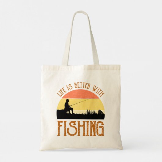 Het leven is beter met Gevist Tote Bag (Achterkant)