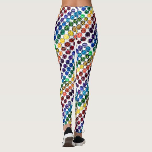 Het leven is beter met glitter persoonlijke schitt leggings (Achterkant)