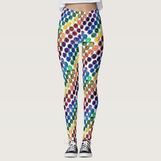 Het leven is beter met glitter persoonlijke schitt leggings (Voorkant)