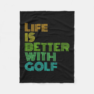 Het leven is beter met Golf Fleece Deken
