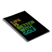 Het leven is beter met Golf Notitieboek (Rechterzijde)