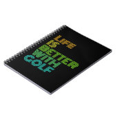 Het leven is beter met Golf Notitieboek (Linkerzijde)