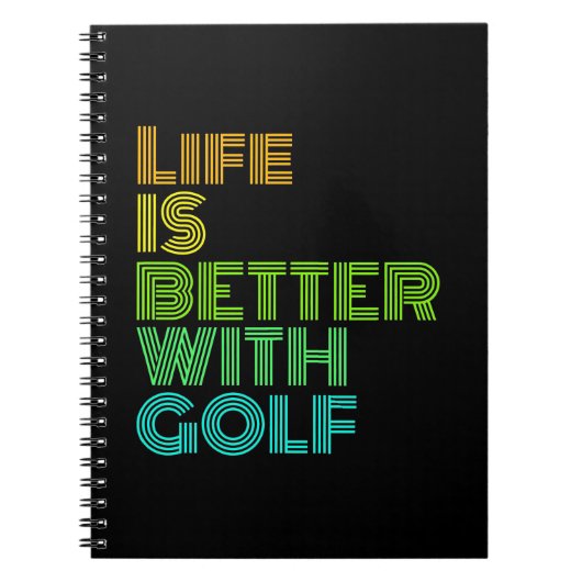 Het leven is beter met Golf Notitieboek (Voorkant)