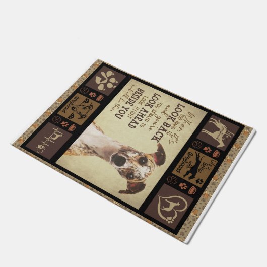 Het leven is beter met Greyhound Deurmat (Schuin)