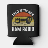 Het leven is beter met Ham Radio Blikjeskoeler (Achterkant)