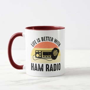 Het leven is beter met Ham Radio Mok